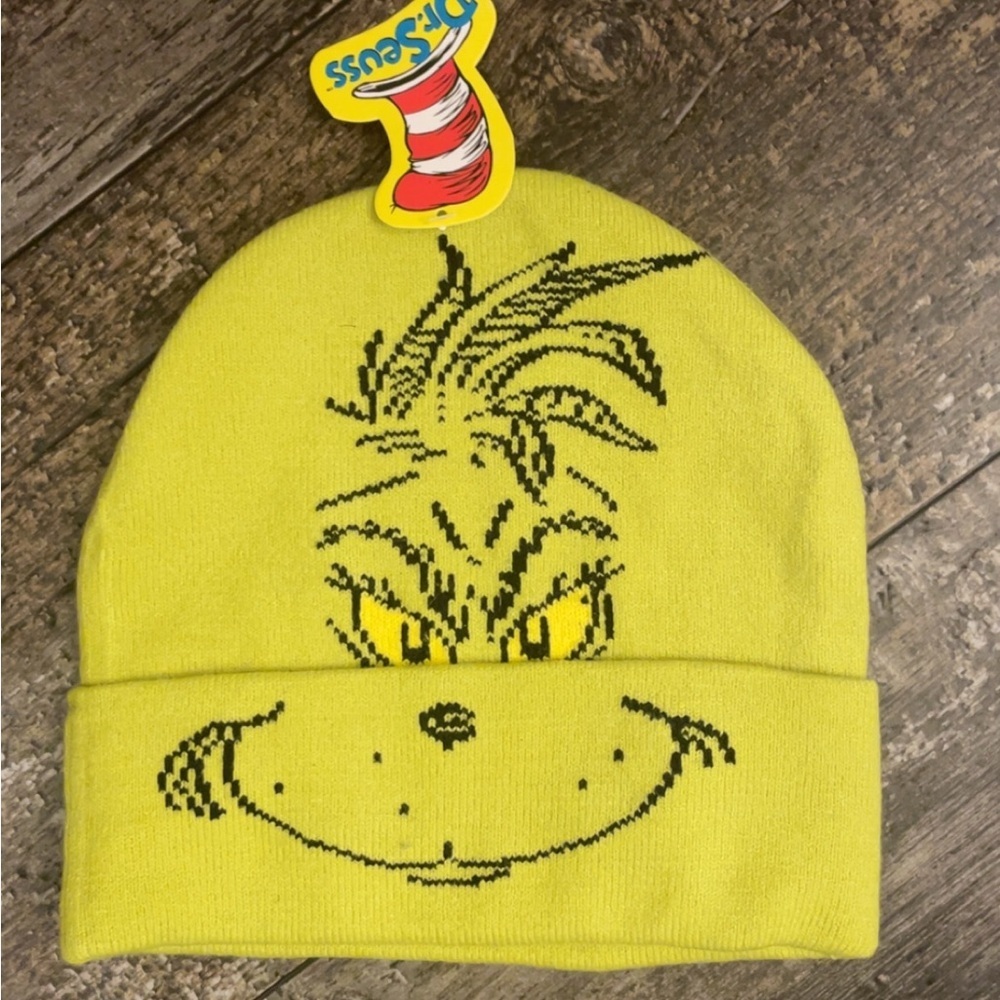 Dr. Seuss Grinch Bright Green Beanie